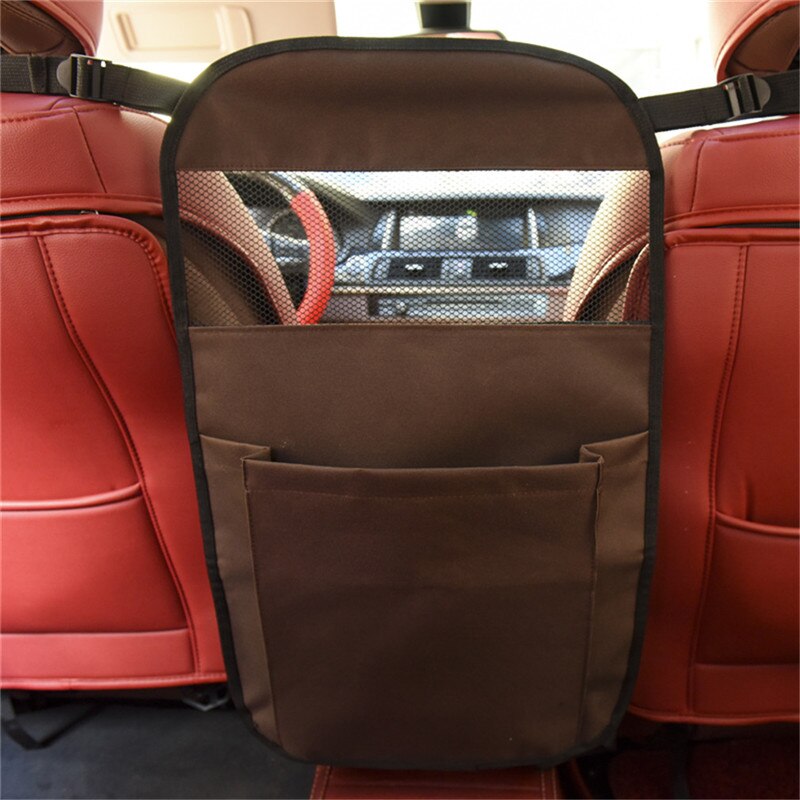 Universele Auto Truck Opslag Bagage Haken Opknoping Organizer Holder Seat Bag Net Mesh: brown