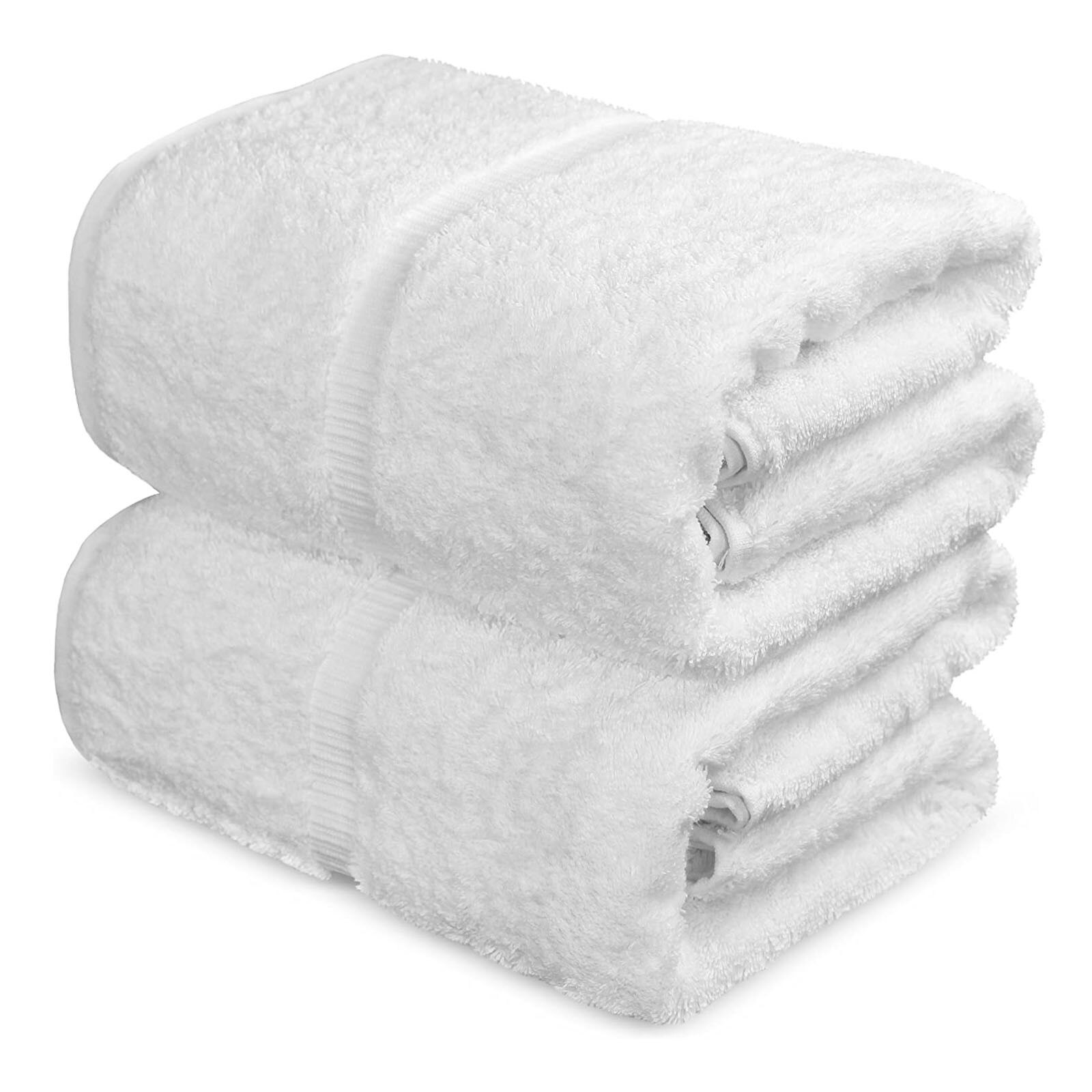 WovenWonder Luxe badhanddoeken 800-GSM superzachte 100% Egyptische katoenen handdoekenset, hotelkwaliteit en zeer absorberende handdoeken 70 x 120 cm (1, blauw
