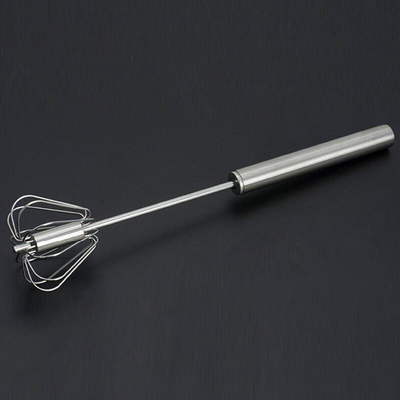 1pc metal æg visper metal håndtryk roterende halvautomatisk piskeris skum rotere hånd køkken madlavning værktøj: Default Title