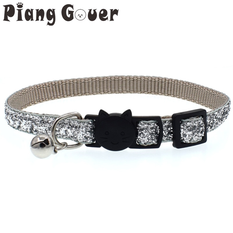 Lederen Kleine Hond Kattenhalsband met Bel Veiligheid Lederen Kleine Hond Kattenhalsband met Bel Veiligheid