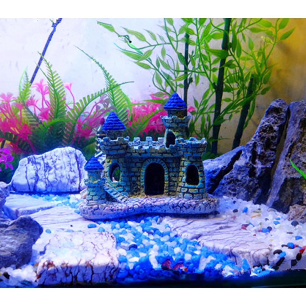 Aquarium Resin Castle Fish Tank Decorations Castle Tower Ornaments Fish Tank Aquarium Accessories Decoration Fish Landscape