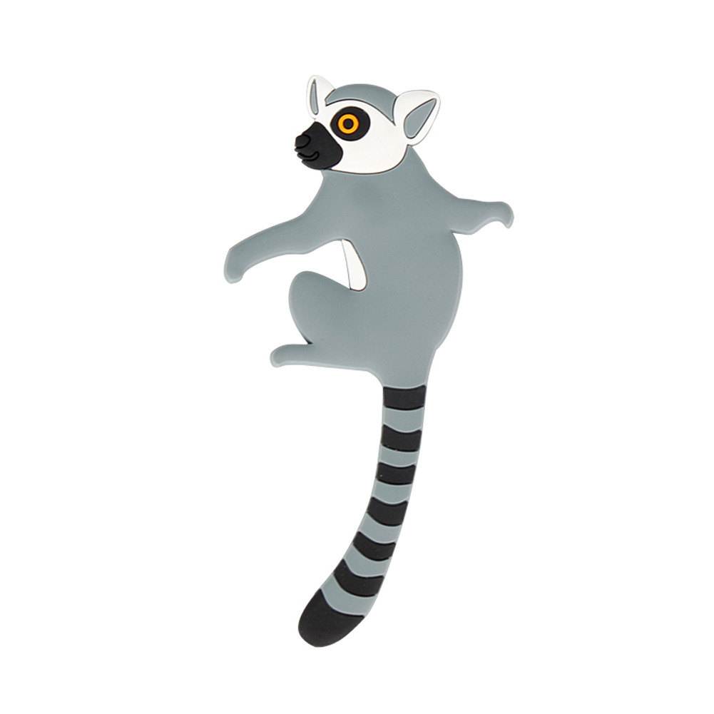 Ganchos de pared de animales, colgador de llaves decorativo de animales, colgador de abrigo, colgador de sombrero, gancho para niños, , juguetes creativos divertidos para niños y niñas: Gris claro