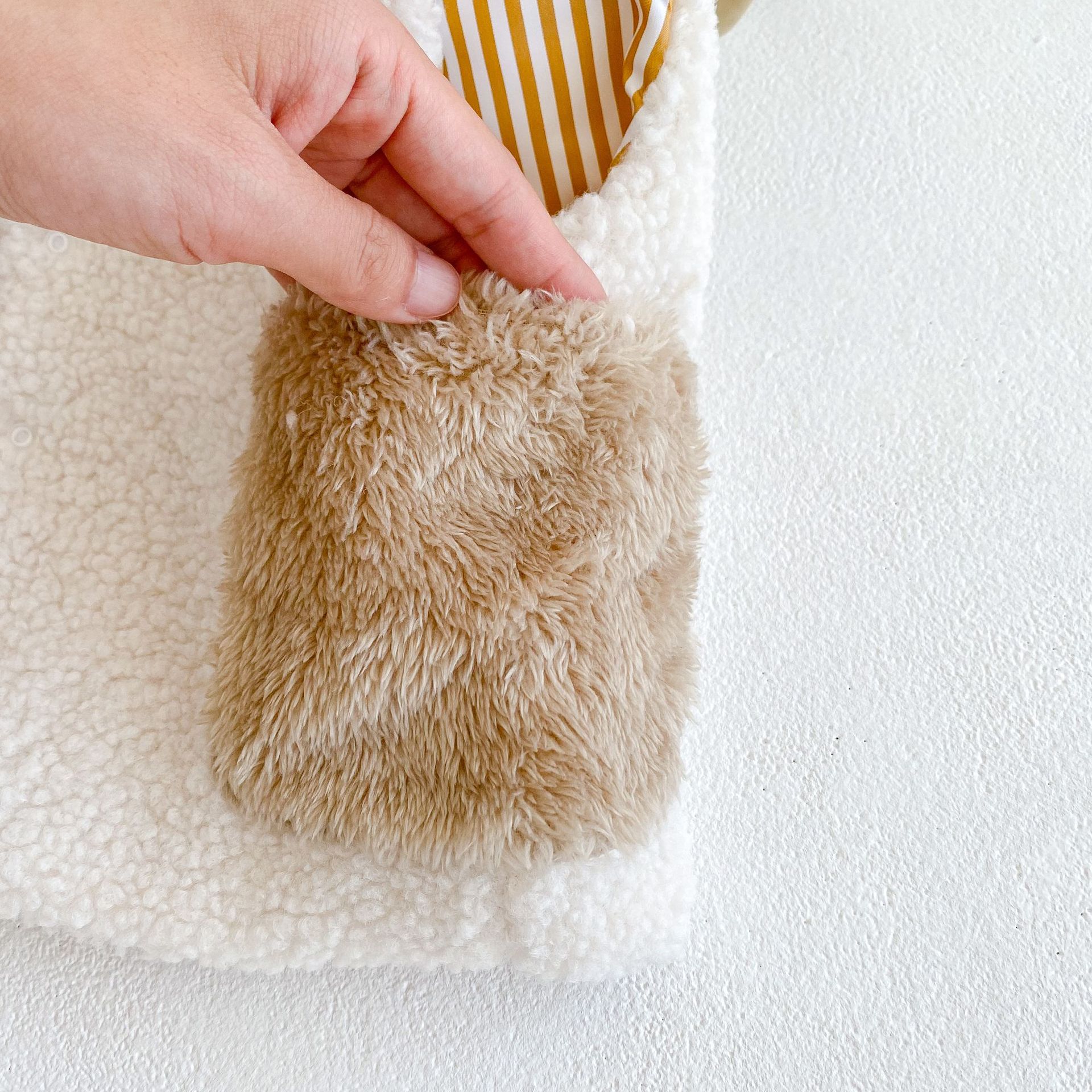 Gilet épais en laine d&#39;agneau pour bébé fille, vêtements d&#39;extérieur pour enfant en bas âge, princesse polaire, pour noël, automne