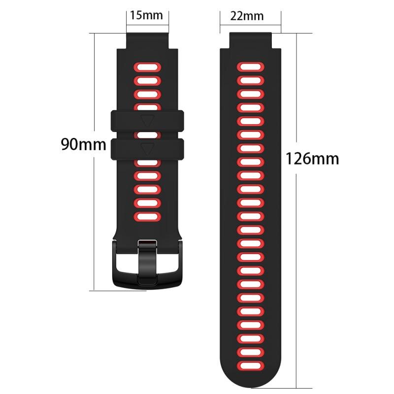 Geschikt Armband 22Mm Riem Voor Garmin Forerunner 735xt 220 230 235 620 630 Siliconen Stalen Gesp Bandjes Accessoires TXTB1