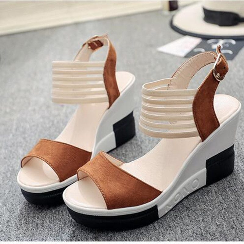 Kleurrijke sandalen met dikke hakken, strassdecor, slip op open teen, middelhoge hakken, stijlvolle sandalen voor dagelijks gebruik kopen vanaf een prijs van 23