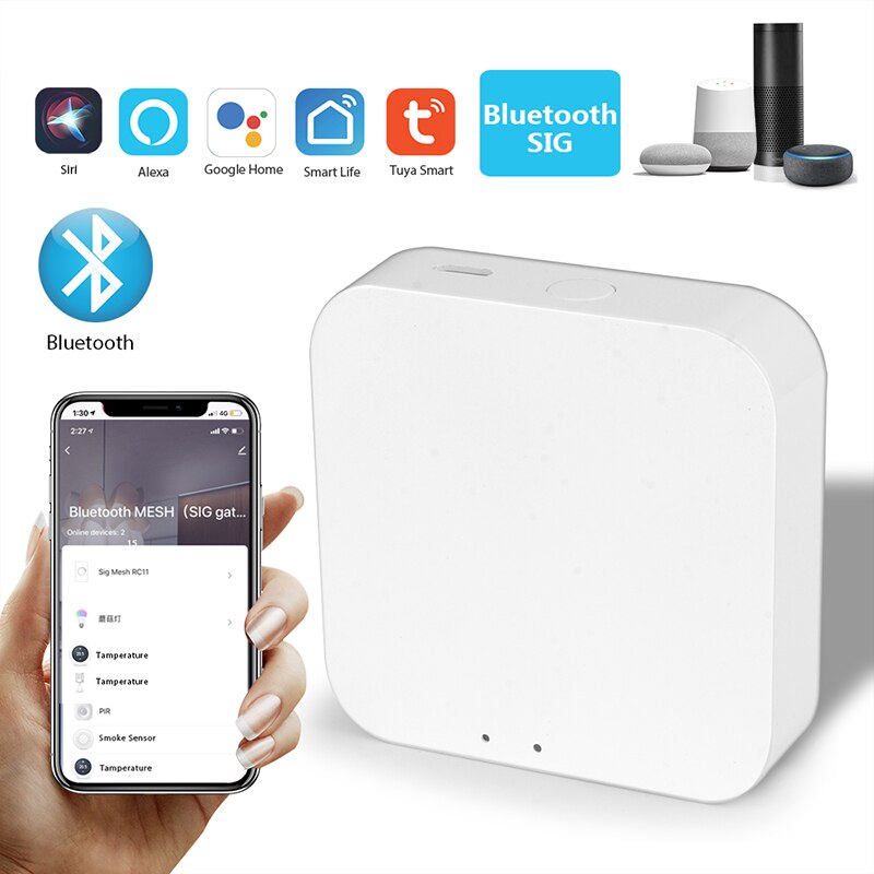 Tuya Smart Smart Home Gateway Draadloze Gateway Bluetooth Mesh Hub Gateway Sig Bluetooth Gateway Systeem Smart Leven App Controle
