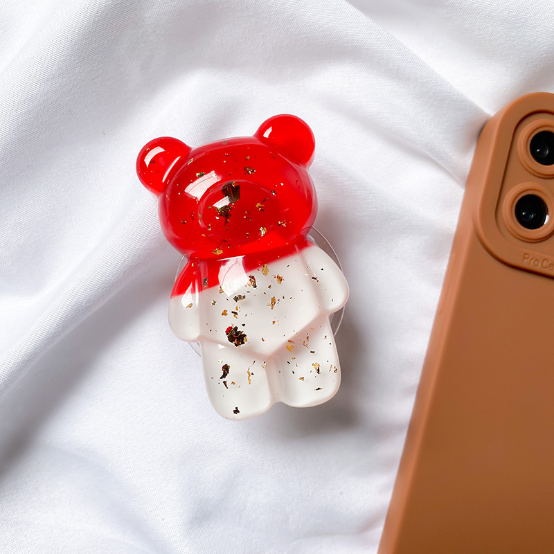 3D Bear Phone Holder Holder Support for IPhone Samsung Xiaomi Phone Grip Folding Handband Fold Finger Stand: 3