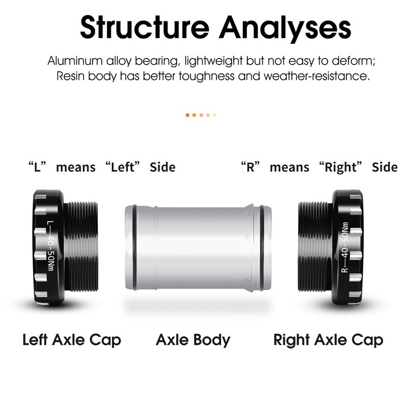 WEST BIKING Bicycle Press fit Bottom Brackets Bike BB Bottom Sealed Bearing Bracket BSA 68/73mm for 24mm Bike Crankset Chainset