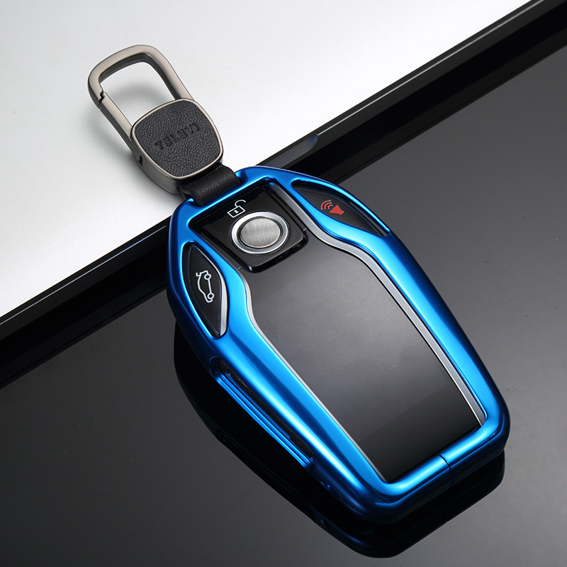 Aluminium Auto LED Display Key Cover Case voor BMW 5 7 serie G11 G12 G30 G31 G32 i8 I12 i15 G01 X3 G02 X4 G05 X5 G07 X7: 03