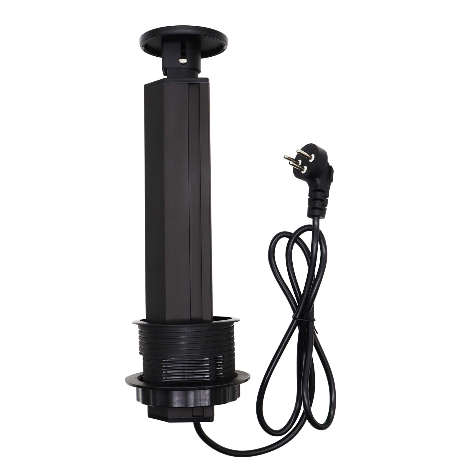 Uitklapbaar stopcontact; ingebouwd bureaubladstopcontact; 3-- cijferige wisselstroomaansluiting, usb-a/c snelladen  pd 20w ; gebruikt voor vergadertafels, keukens en