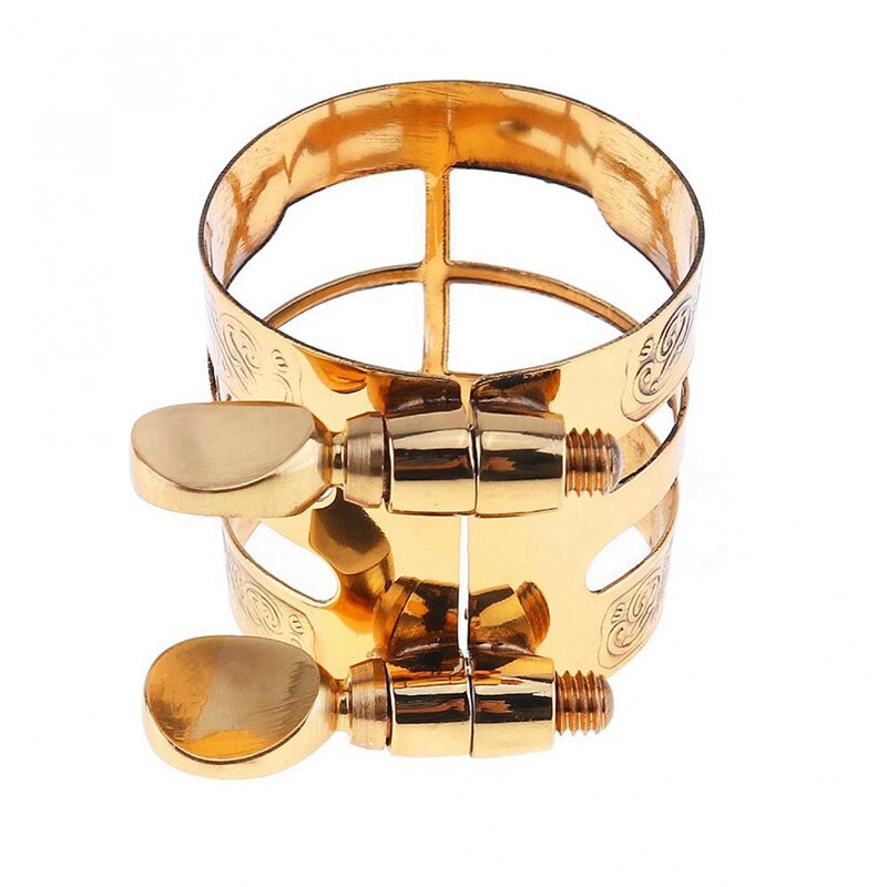 Carved Metal Ligature Alto Sax Clarinet Mouthpiece Ligature Clip For Alto Saxophone