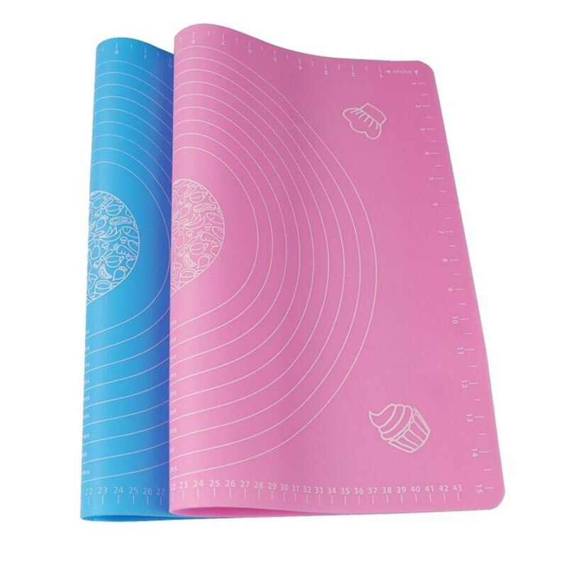 Zagęścić silikonowa mata robić wyrabiania ciasta skala nieprzywierająca pieczenie w kuchni narzędzie ciasto deska duża miękka wysokotemperaturowa podkładka robić ciasta