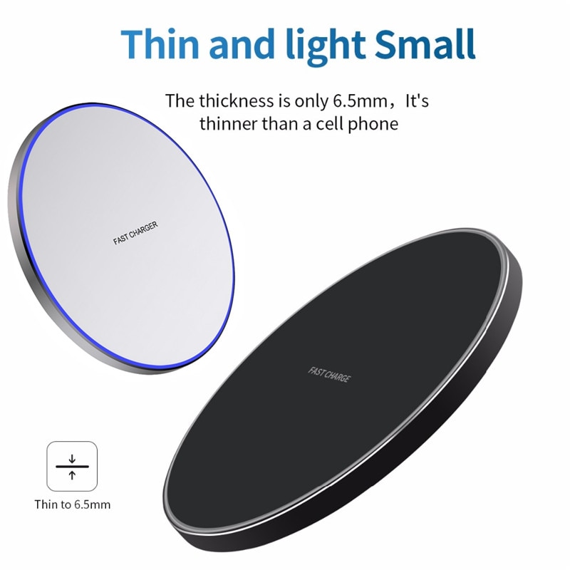 10W Fast Wireless Charger for Samsung Galaxy S10 S9 S8 Note 9 LED Qi Fast Charging Pad Phone Charger for iPhone 11 Pro XS Max X