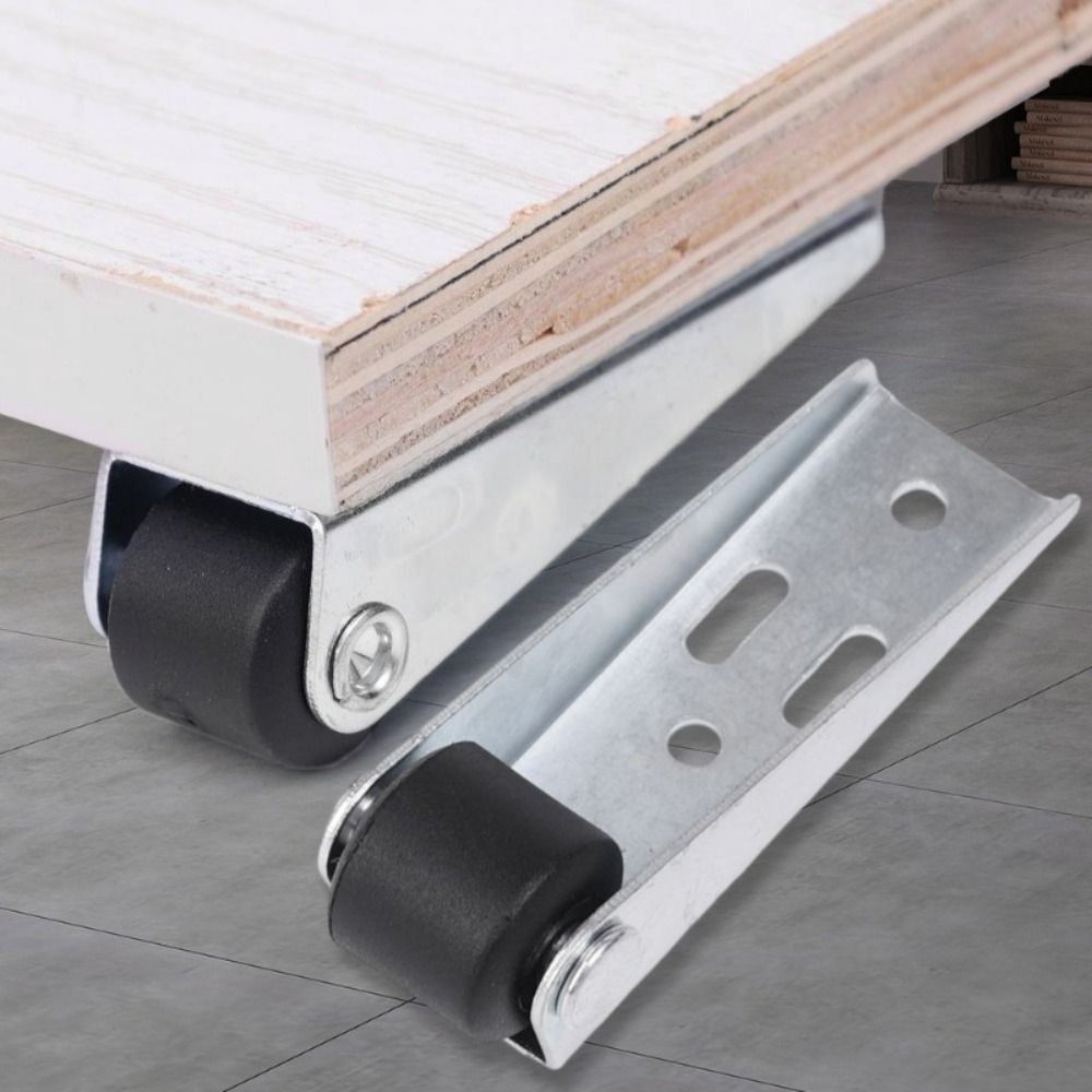 Ruedas de puerta de polea multifunción para muebles, soporte de puerta de rodillo direccional montado lateral silencioso, rueda móvil, herramienta para el hogar