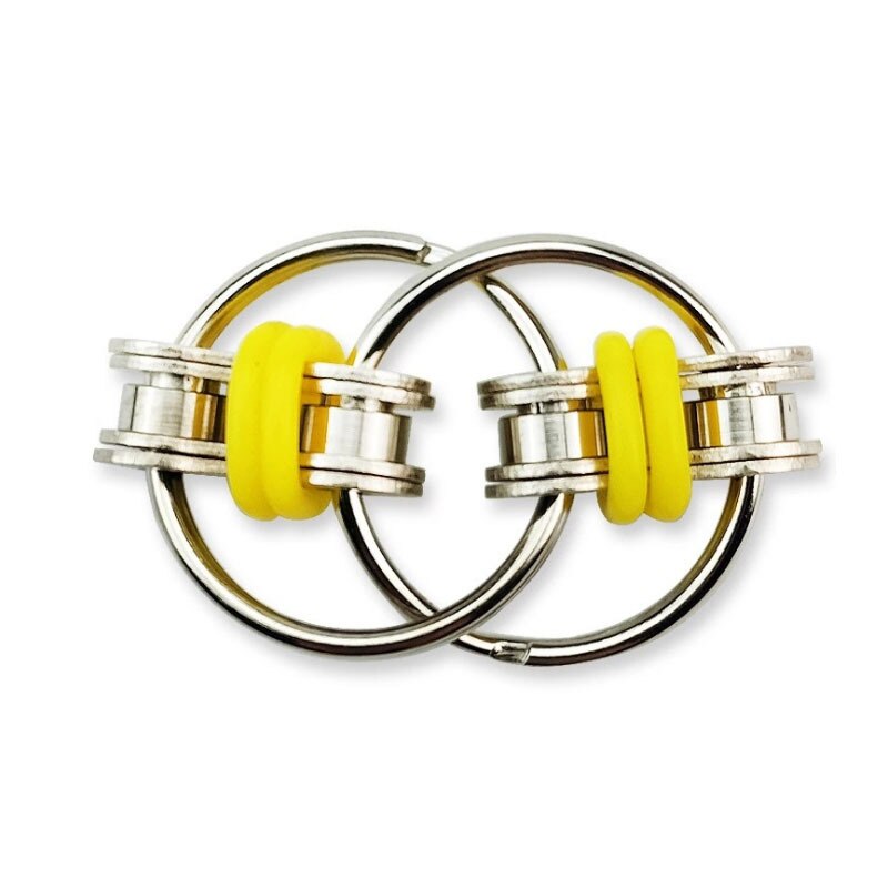 Relief Bike Chain Fidget Toy For Autism Antistress Toys Set Anti Stress Spinner Key Metal Ring Puzzle Sensory Toys