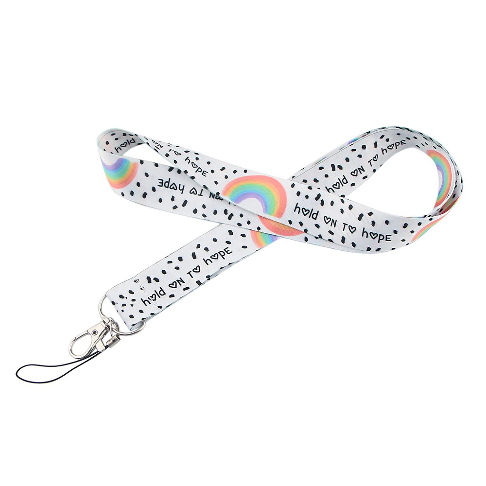Ransitute R1200 Farbe Regenbogen Malerei Kunst Schlüssel Kette Lanyard Neck Strap Für Telefon Tasten ID Karte Kreative Lanyards
