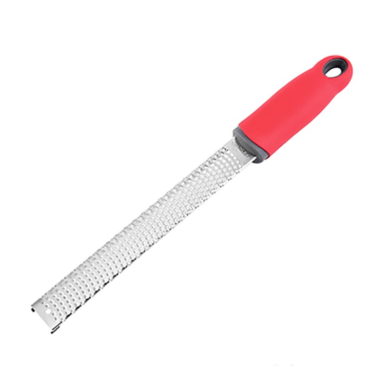 Lemon Zester Cheese Quick Grater Stainless Steel Chocolate Grater Handheld Fruit Peeler Lemon Cheese Planer Kitchen Accessories: Red