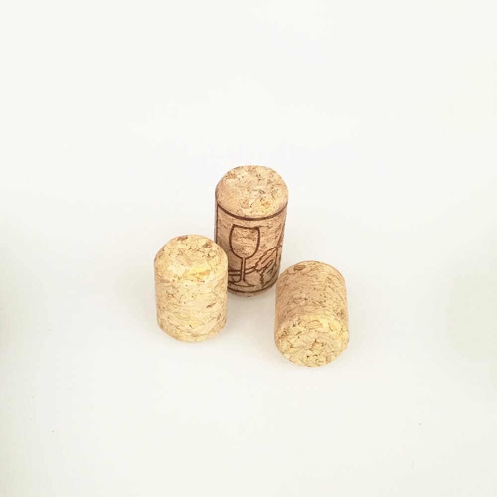 100 stk vin kork forsegling vin kork vin flaske stopper bar verktøy flaske lukking tre tetning deksel