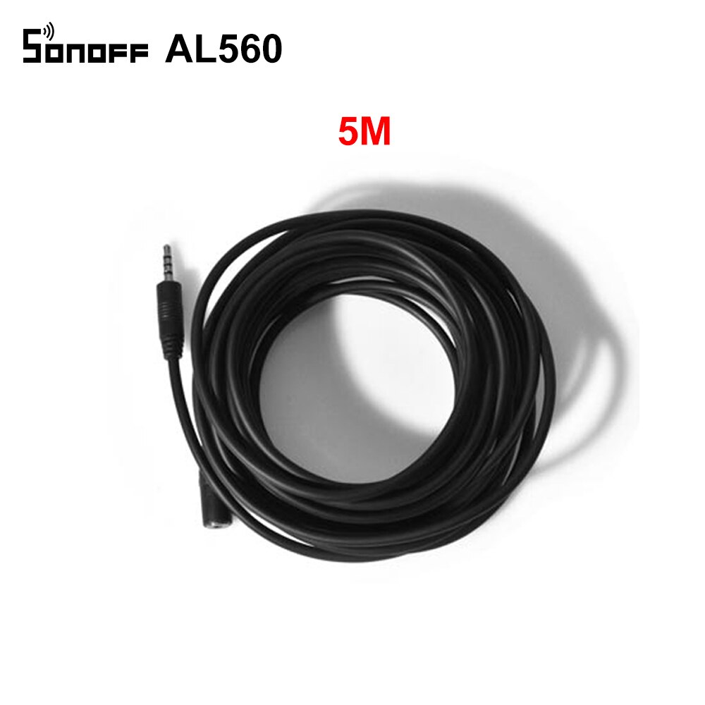 SONOFF Sensor DS18B20 AM2301 Temperature And Humidity Sensor For Smart Home SONOFF TH10/ 16 Wifi Switch AL560 5M Extension Cable: SONOFF AL560