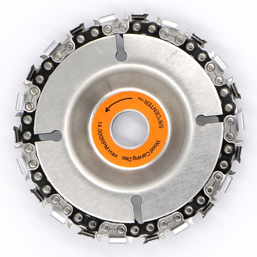 Schuurmiddelen 4 Inch Haakse Slijper Disc en Ketting 22 Tand Fijn Cut Chain Set Voor 100/115 Slijpmachine Disc kettingzaag