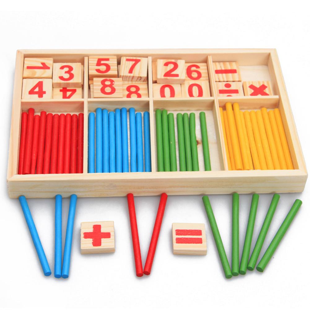 Pre-School Houten Wiskundige Intelligentie Stok Vroeg Leren Tellen Speelgoed