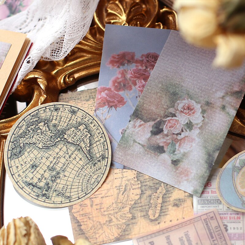 Lot De 40 Autocollants De Scrapbooking Vintage Pour Journal Intime, Agenda, Lettres, Cartes, Albums, Ordinateurs Portables, Calendriers