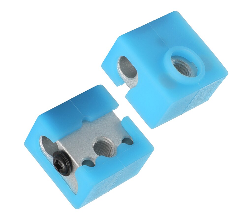 3Dsway MK8 Warmte Blok CR10 Verwarmde Aluminium Blok Met Siliconen Sokken Hotend Heater Blok Voor 3D Printer Onderdelen CR10/10S Ender 3