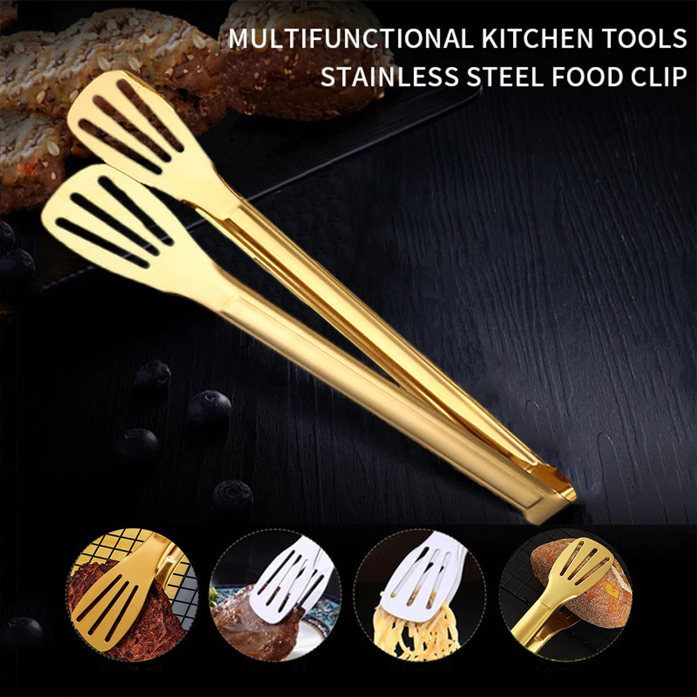 Roestvrij staal antislip voedselklem keukengerei buffet kookgereedschap broodclip accessoires voor desserts salades barbecue