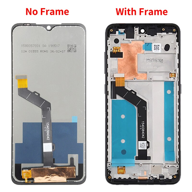 6.3 "Originele Lcd Digitizer Voor Nokia 6.2 Of 7.2 Ta-1198 Ta-1200 Ta-1196 Lcd touch Screen Display Met Frame Digitizer Vergadering