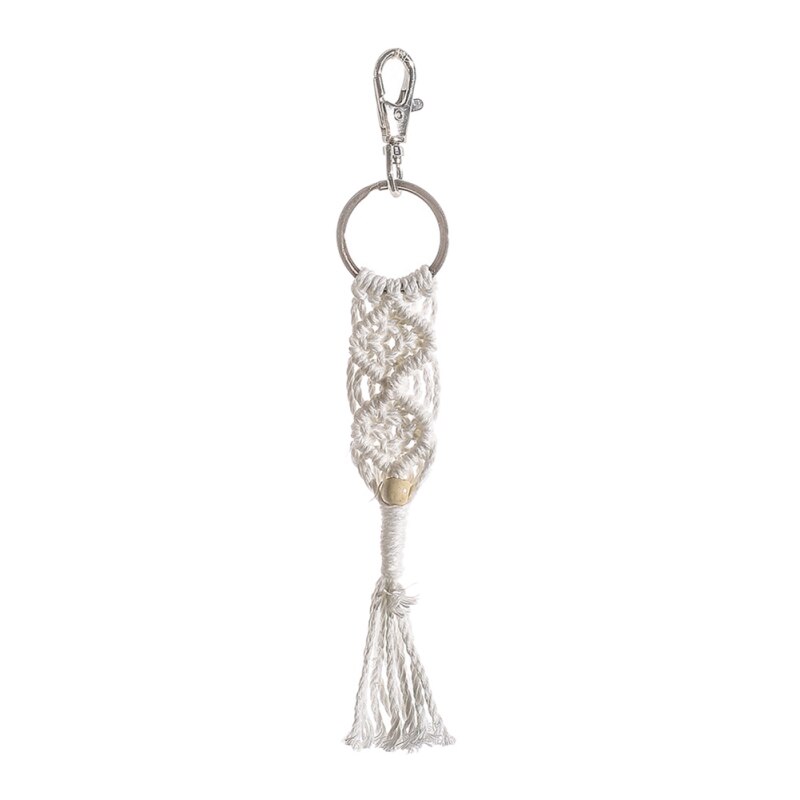 Juimtien 2 Llaveros De Macramé Bohemios Hechos A Mano Para Llaves, Llavero De Flor Para Mujeres