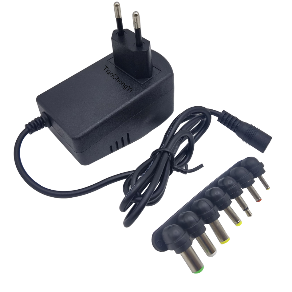 Adjustable Adapter Power Supply Charger Multi Voltage AC 220V TO DC 3V 4.5V 6V 7.5V 9V 12V EU US Converter Adapter Plug 7 30W