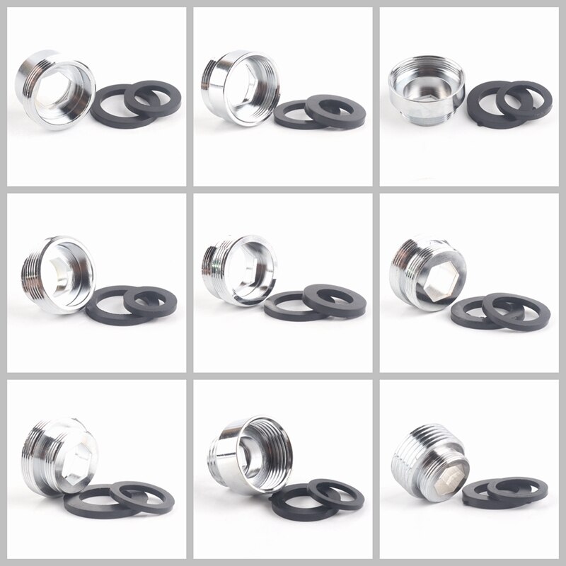 2 stk vandhane belufter fittings 16 18 20 22 24mm g3/4 g1/2 køkken vandhane adapter kobber vandrenser tilbehør