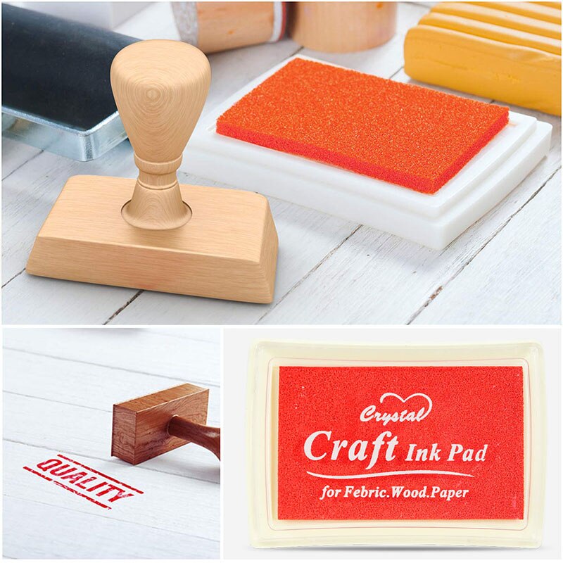 Blekkpute barnehåndverk oljegradient fargebasert gjør-det-selv blekkpute gummistempler papir scrapbooking 15 farger blekkpad fingermaling