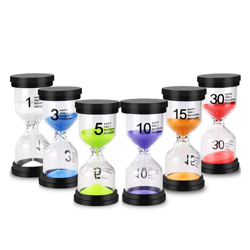 Zandloper kleurrijke zandloper zandloper zandloper zandloper timer voor spelletjes klaslokaal thuiskantoor