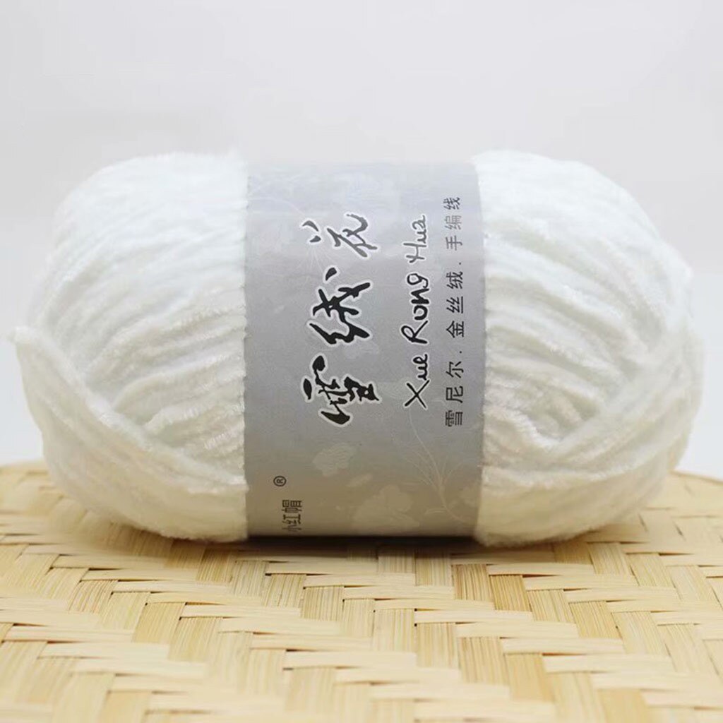 Goud Fluwelen Chenille Medium Dikke Wol Draad Diy Gehaakte Trui Sjaal Lijn Multicolor Draad Handwerk Diy Huishoudelijke Supply: A