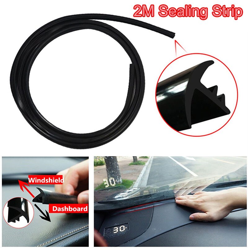 Sealing Strip Car Sealing Strip Universal Auto Sealing Strip Weatherstrip Sound Insulation Rubber 2M Durable
