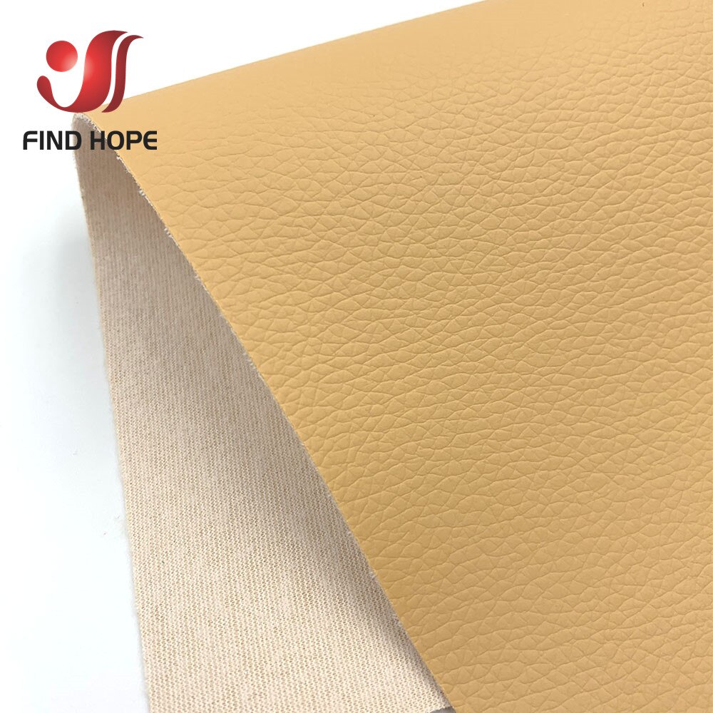Door Meter 100*135Cm Litchi Kunstleer Pu Kunstleer Stof Vinyl Auto Bekleding Zak Sofa Oorbel Naaien Diy 39*54Inch: Beige