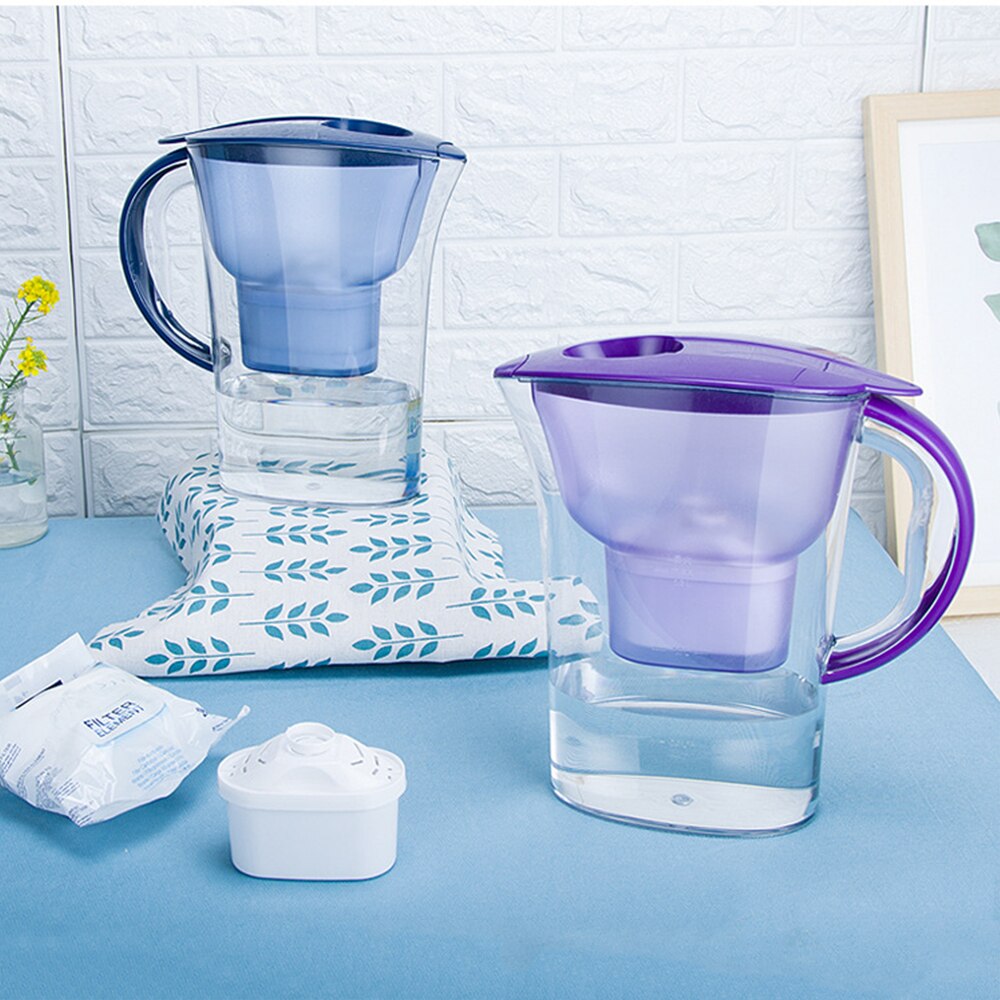 Portable 2.5L Water Filter Net Kettle Household Water Purifier Kitchen Activated Carbon Filter Kettle Home Office Purifier