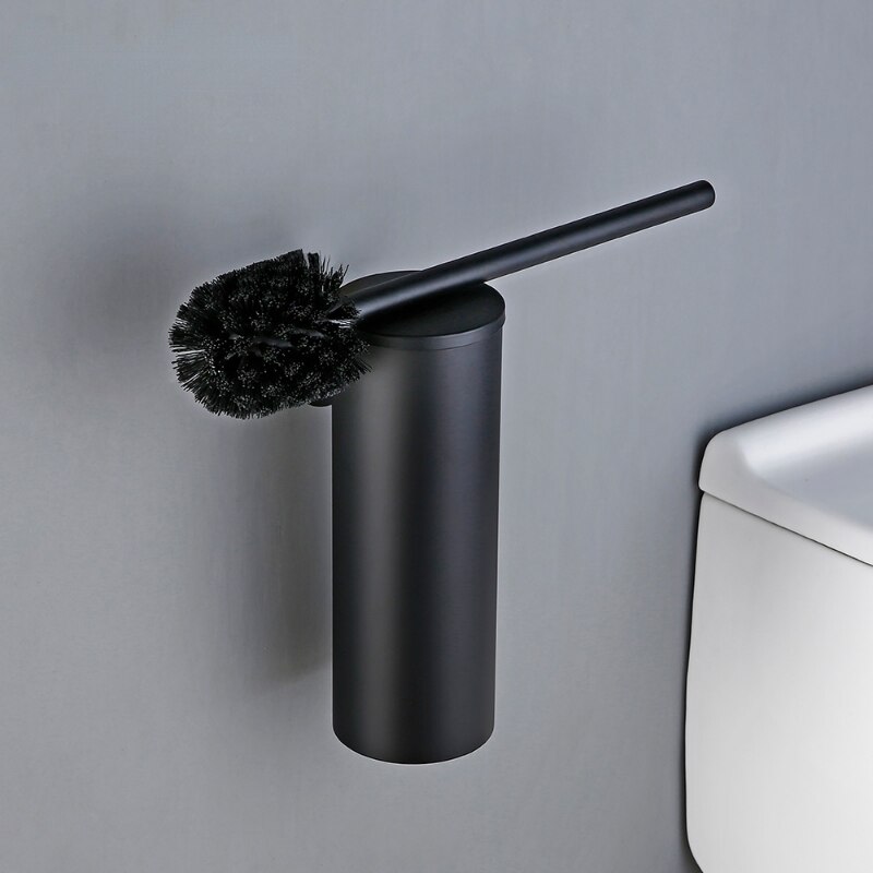 Stainless Steel Wall-mounted Brush Holder Stainless Steel Brushed Toilet Brush Bathroom Hardware Kit Bathroom Accessories