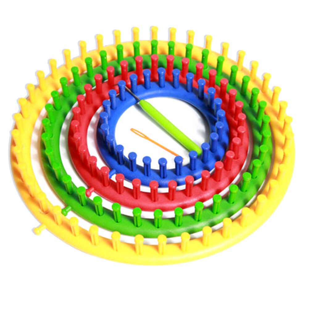 Sock Craft Tool Circular Handmade Round Knitting Looms DIY Scarf Manual Circle Home Suture Needle Sewing PP