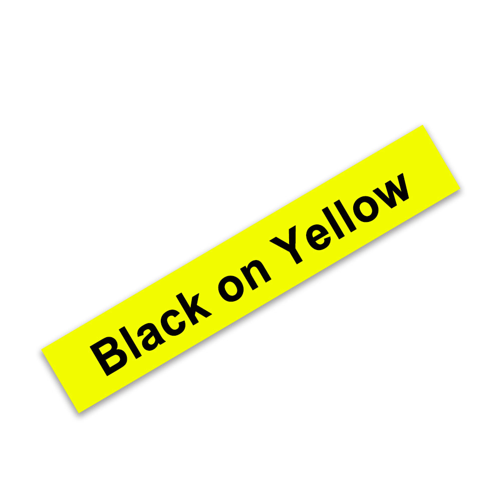 6/9/12/18/24mm TZe-White-Tape tzeS231 zS221 TzS211 zS241 TzS251 Strong Adhesive Label Compatible for Brother P-touch Label Maker: Black on Yellow / 9mm