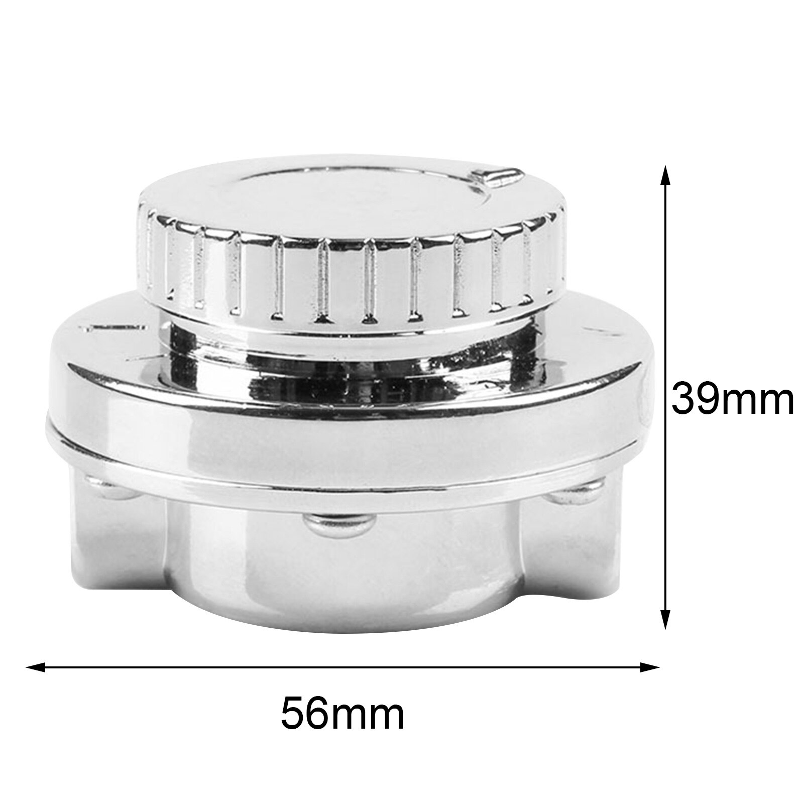 Chrome poli 1-5PSI régulateur de pression de carburant simple double voiture modifié carburateur tuyau manuel réglable chrome poli approvisionnement