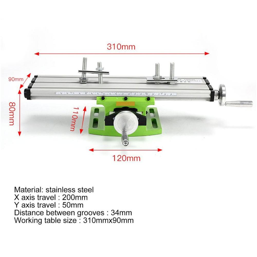 6300 mini-precision multifunktionella arbetsbord bänkskruv skruvborr fräsmaskin x och y-axel justering koordinatbord