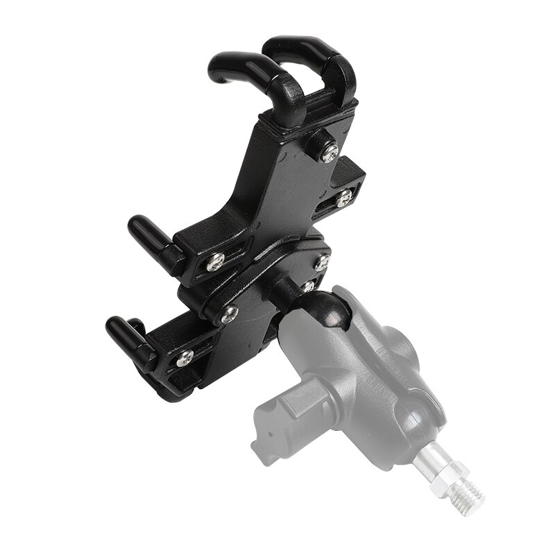 All Metal Construction Motorcycle Phone Mount 1" Ball Connection Heavy Duty Loaded Phone Holder Compatible with RAM 1 Inch Ball