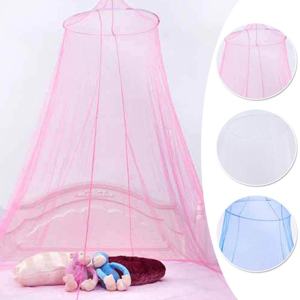 Prinses Netting Klamboe Dome Bed Canopy Voor Kids Meisje Voorkomen Fly Insect Klamboe Blauw/roze/wit