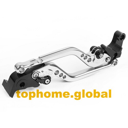 Voor yamaha  r3 r25 -  lange koppelingsremhendels cnc verstelbaar 10 kleuren: Zilver