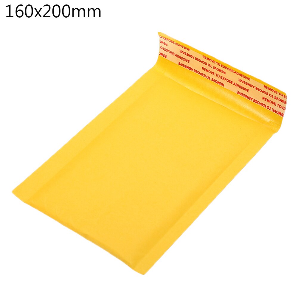 10PCS Kraft Paper Bubble Mailers Bags Padded Envelopes Bag Self Adhesive Seal Bag Courier Packaging Storage Bags: 160x200mm