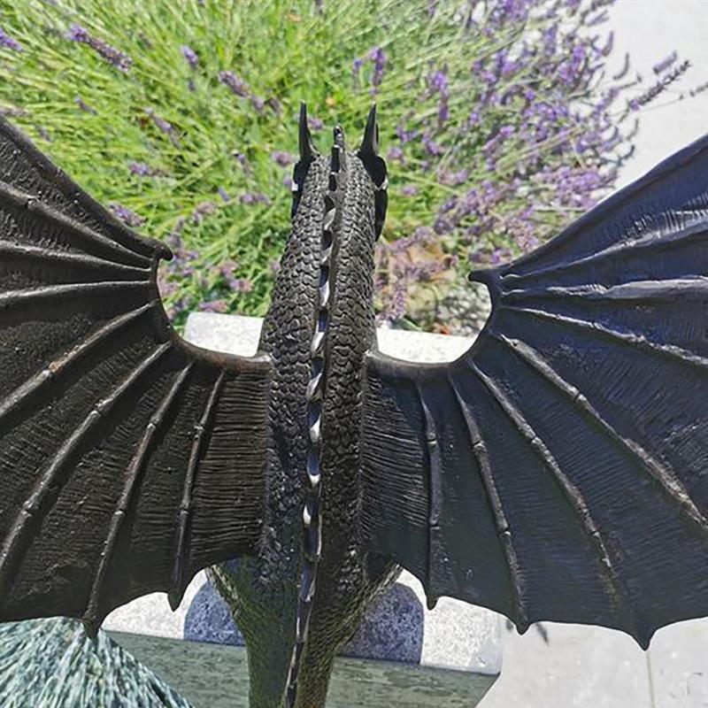 God Legend Draak Tuin Standbeeld Fontein Dragon Ornament Hars Water Feature Sculptuur Voor Huis Tuin Decoratie