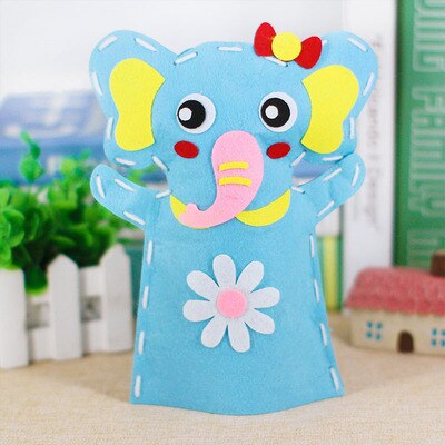 8 Stks/partij. Diy Vilt Xmas Kerstman Sneeuwpop Elanden Handpoppen Ambachten Kits Stof Handgemaakte Vroeg Leren Educatief Kleuterschool: 8PCS elephant