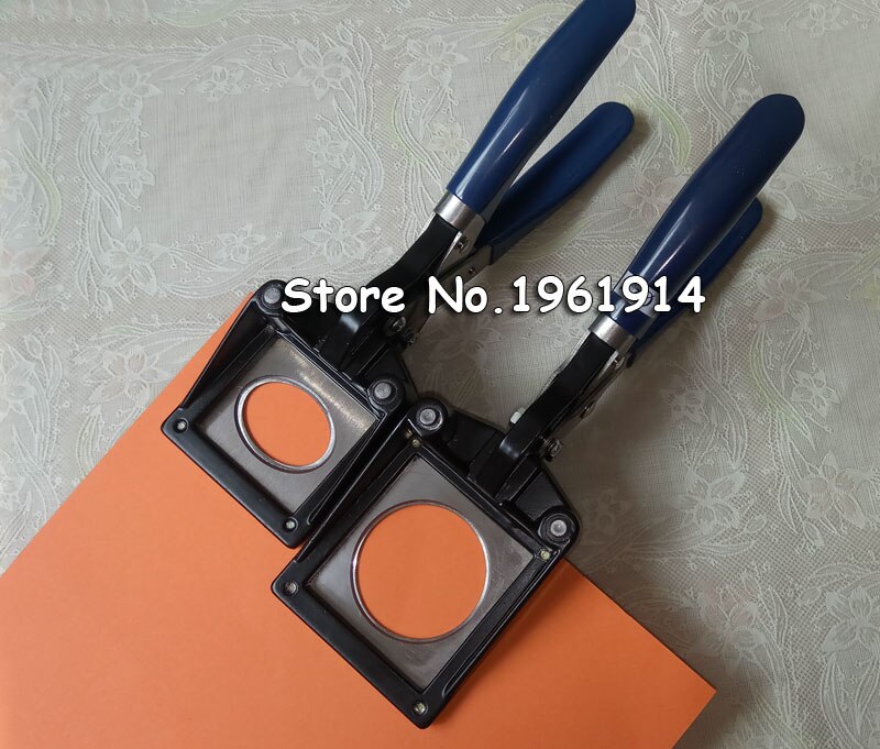 Hand Held Manual Ronde 37 Mm 25 Mm 32 Mm 44 Mm Papier Grafisch Punch Die Cutter Voor Pro button Maker